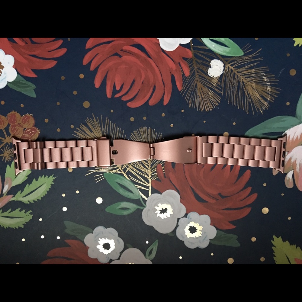 Rose gold chain apple I watch band